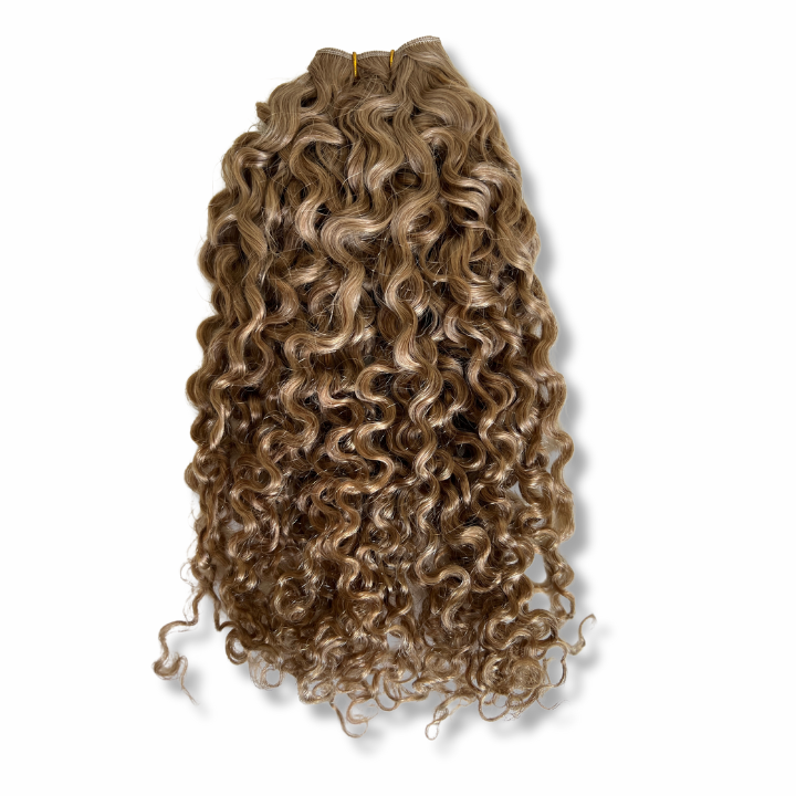 Angels Spiral Curly Weave* 3 Pieces Set* Synthetic Hair Extensions - 1B