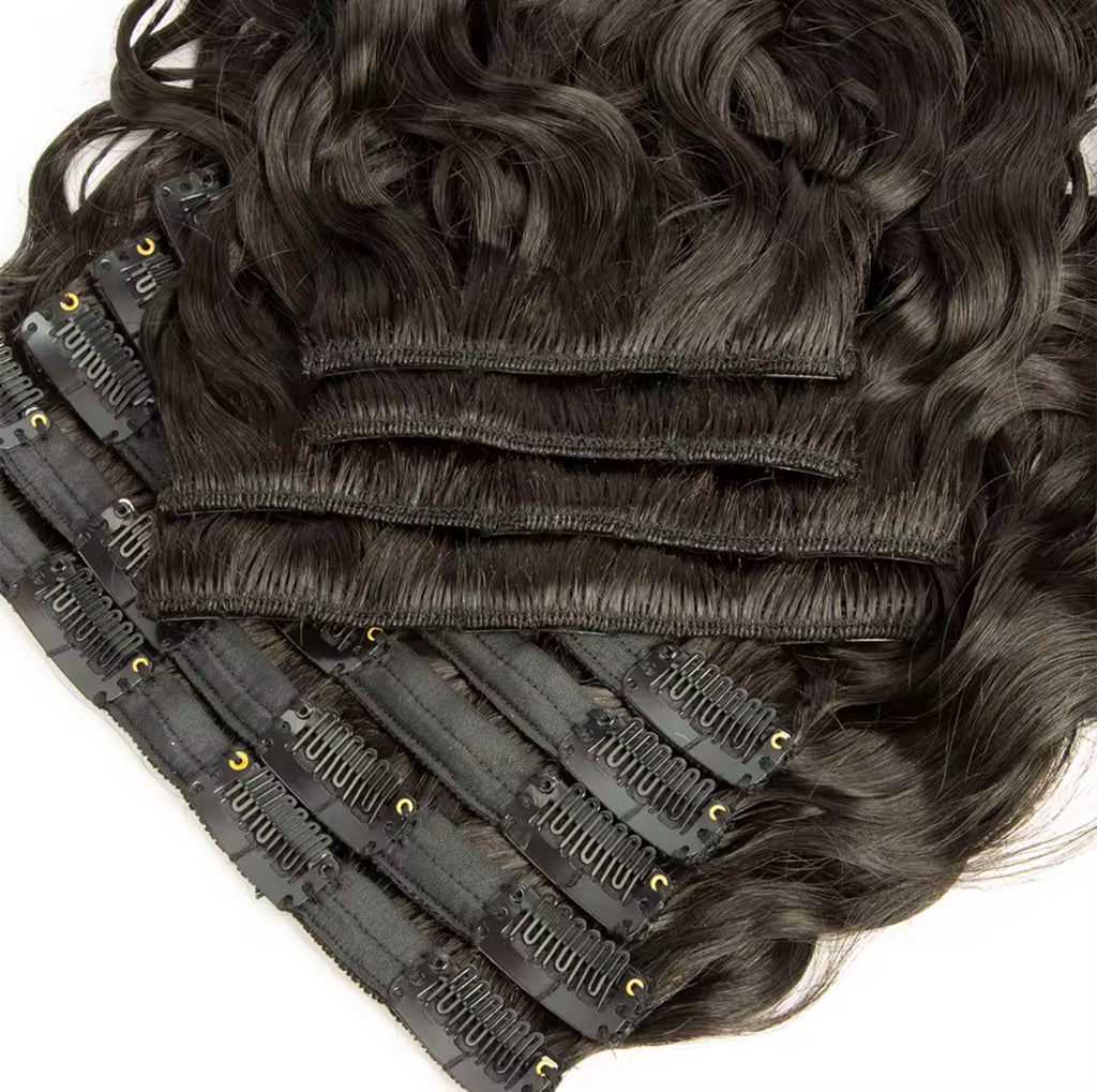 Curly 3B Sambi Dark Brown Classic Clip-in Hair Extensions 